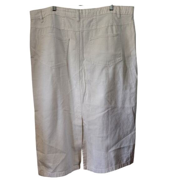 Jessica Howard White Denim Jean Midi Skirt Plus Size 20W - Picture 4 of 7